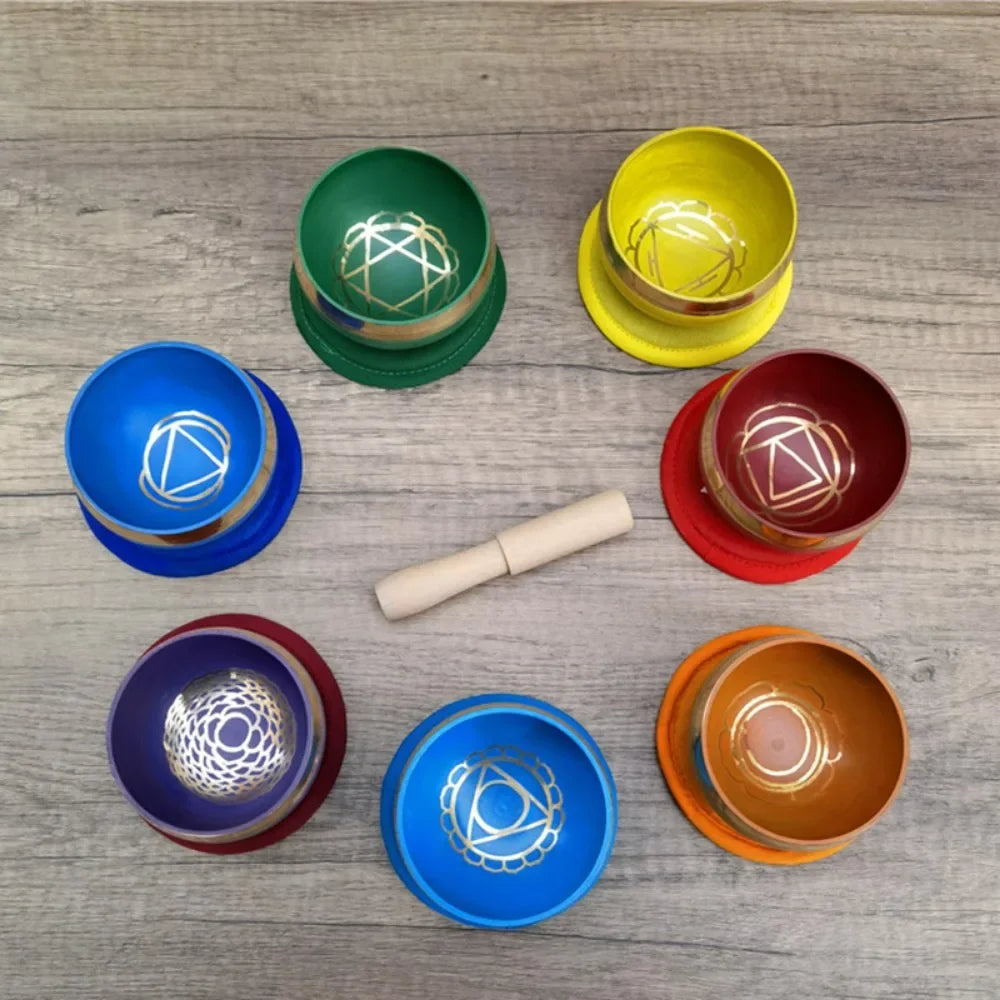 Buddhist Chakras Meditation Therapy Sound Bowls