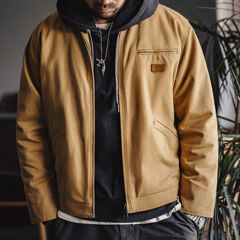 Men's Heavyweight Cotton Pockets Retro Hunting J001 Jacket.