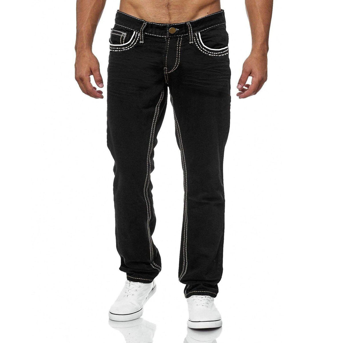 Men’s Straight Fit Black Denim Jeans