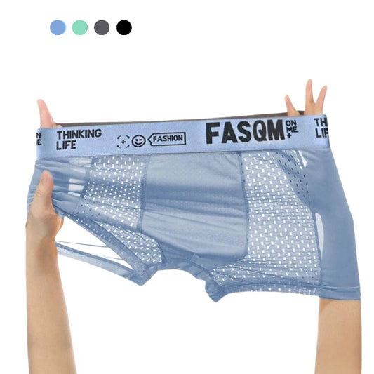 1pc Men's Ice Silk Cool Soft Comfy Boxers