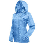Carica l&#39;immagine nel visualizzatore di Gallery, Women&#39;s Lightweight Raincoat (Fog Blue)
