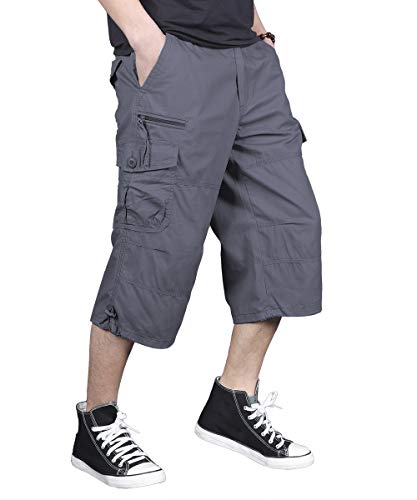 Mens Casual Cargo Long Shorts