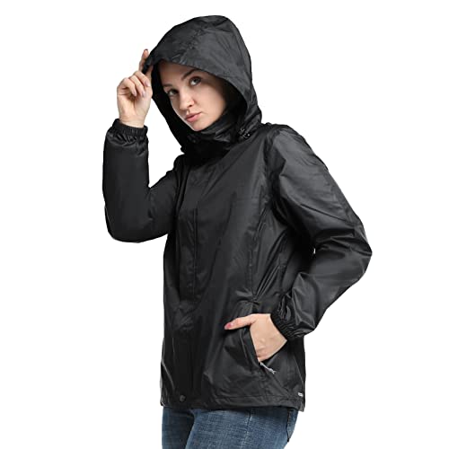 Women's Lightweight Raincoat Black