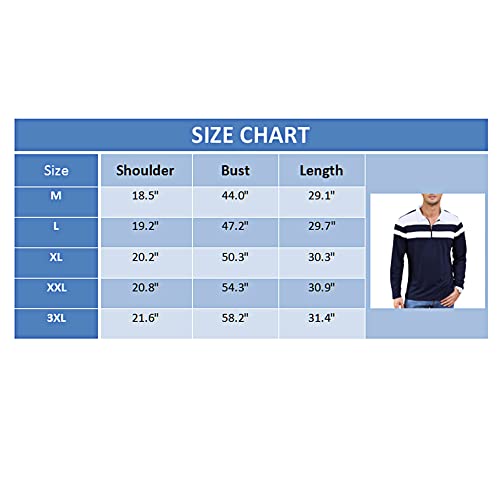 Mens Polo Casual Long Sleeve T-Shirt