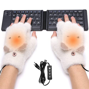 USB Heated Women Winter Gloves