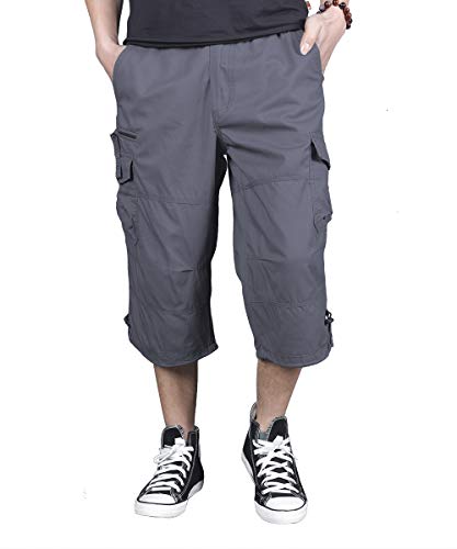 Mens Casual Cargo Long Shorts