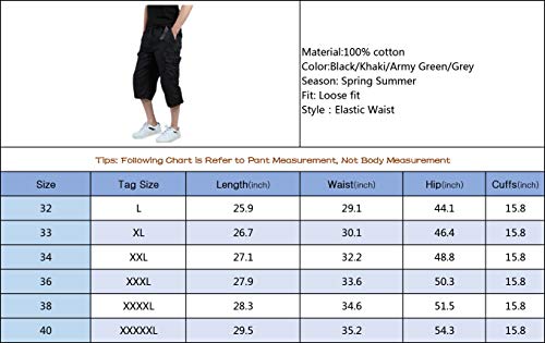 Mens Casual Cargo Long Shorts