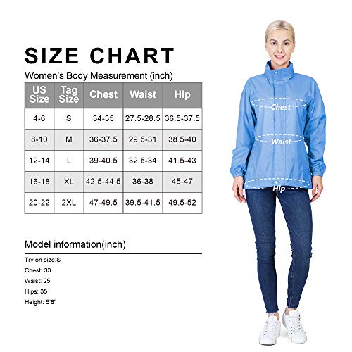 Women's Lightweight Rainjacket (Fog Blue)