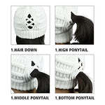 Load image into Gallery viewer, Criss Cross Knitted Ponytail Hat for Women
