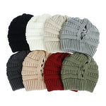Carica l&#39;immagine nel visualizzatore di Gallery, Criss Cross Knitted Ponytail Hat for Women
