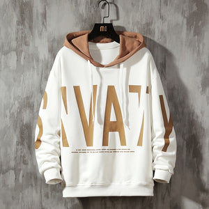 Men Hoodies Big Letter Pullover