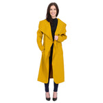 Load image into Gallery viewer, Ladies Italian Trench Long Coat Plus Size UK (Navy, XL)
