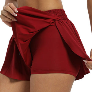 Women Athletic Yoga Skirt Shorts